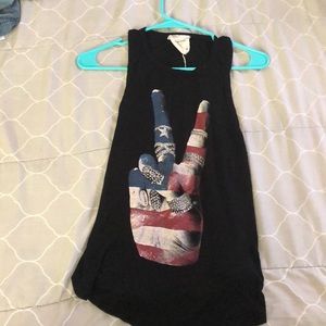 Peace sign tank